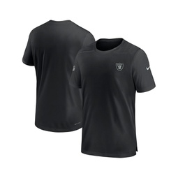 Mens Black Las Vegas Raiders Sideline Coach Performance T-shirt