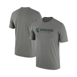 Mens Heather Gray Michigan State Spartans Team Legend Performance T-shirt