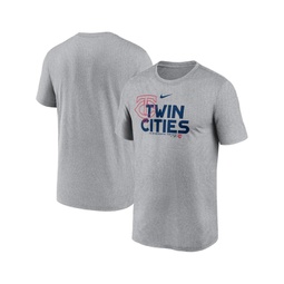 Mens Heathered Charcoal Minnesota Twins Local Rep Legend Performance T-shirt