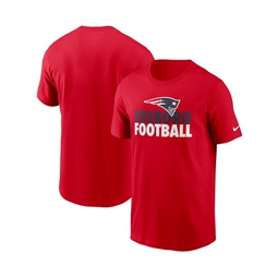 Mens Red New England Patriots Hometown Collection Foxboro T-shirt