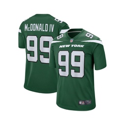 Mens Will McDonald IV Gotham Green New York Jets 2023 NFL Draft First Round Pick Game Jersey