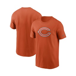 Mens Orange Chicago Bears Primary Logo T-shirt