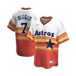 Mens Craig Biggio White Houston Astros Home Cooperstown Collection Player Jersey