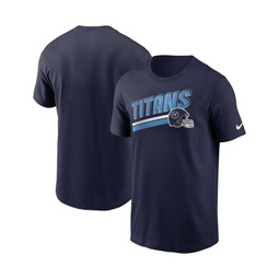 Mens Navy Tennessee Titans Essential Blitz Lockup T-shirt