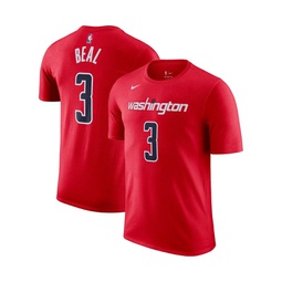 Mens Bradley Beal Red Washington Wizards Icon 2022/23 Name and Number T-shirt