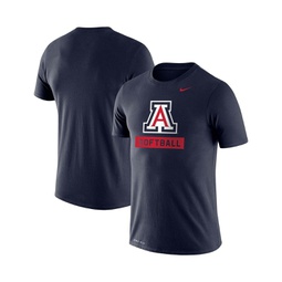 Mens Navy Arizona Wildcats Softball Drop Legend Performance T-shirt