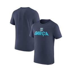 Mens Navy Barcelona Mercurial Sleeve T-shirt