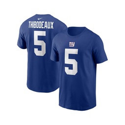 Mens Kayvon Thibodeaux Royal New York Giants Player Name and Number T-shirt