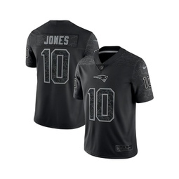 Mens Mac Jones Black New England Patriots Reflective Limited Jersey