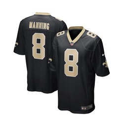 Mens Archie Manning Black New Orleans Saints Game Retired Player Jersey