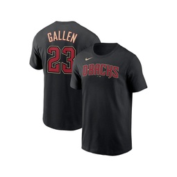 Mens Zac Gallen Black Arizona Diamondbacks Player Name and Number T-shirt