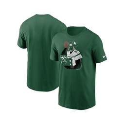 Mens Aaron Rodgers Green New York Jets Player Graphic T-shirt