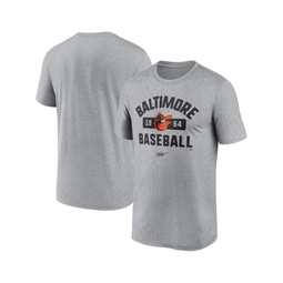 Mens Heather Gray Baltimore Orioles Legend T-shirt