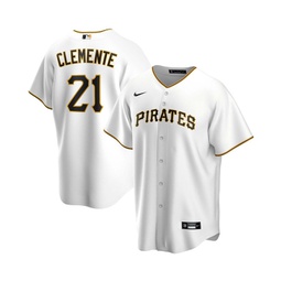 Mens Roberto Clemente White Pittsburgh Pirates Home Replica Player Name Jersey