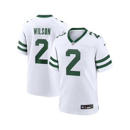 Mens Zach Wilson White New York Jets Alternate Game Jersey