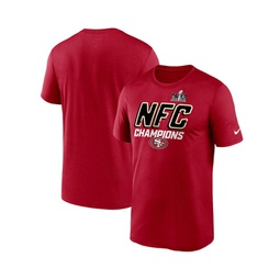 Mens Scarlet San Francisco 49ers 2023 NFC Champions Iconic T-shirt