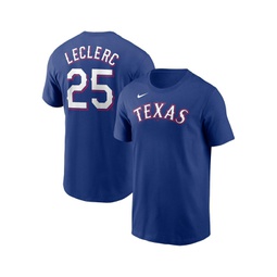 Mens Jose Leclerc Royal Texas Rangers Player Name and Number T-shirt