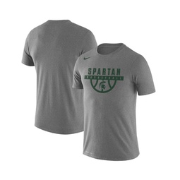 Mens Gray Michigan State Spartans Basketball Drop Legend Performance T-shirt