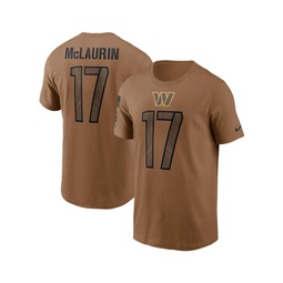 Mens Terry McLaurin Brown Washington Commanders 2023 Salute To Service Name and Number T-shirt