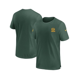 Mens Green Green Bay Packers Sideline Coach Performance T-shirt