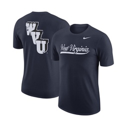 Mens Navy West Virginia Mountaineers 2-Hit Vault Performance T-shirt