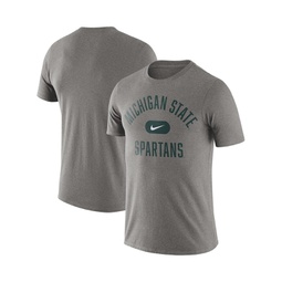 Mens Heathered Gray Michigan State Spartans Team Arch T-shirt