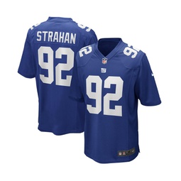 Mens Michael Strahan Royal New York Giants Game Retired Player Jersey