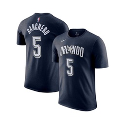 Mens Paolo Banchero Navy Orlando Magic 2023/24 City Edition Name and Number T-shirt