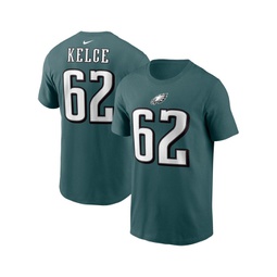 Mens Jason Kelce Midnight Green Philadelphia Eagles Player Name and Number T-shirt