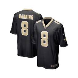 Mens Archie Manning Black New Orleans Saints Retired Player Game Jersey