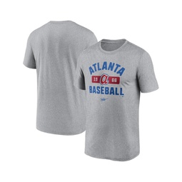 Mens Heather Gray Atlanta Braves Legend T-shirt
