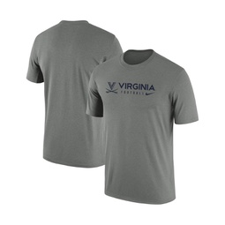 Mens Heather Gray Virginia Cavaliers Team Legend Performance T-shirt