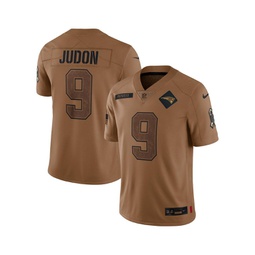 Mens Matthew Judon Brown Distressed New England Patriots 2023 Salute To Service Limited Jersey