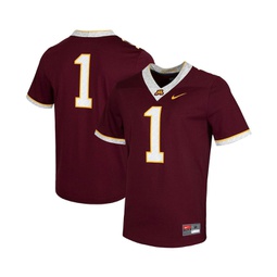 Mens Number 1 Maroon Minnesota Golden Gophers Untouchable Game Jersey