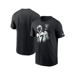 Mens Davante Adams Black Las Vegas Raiders Player Graphic T-shirt