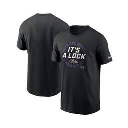Mens Black Baltimore Ravens 2023 AFC North Division Champions Locker Room Trophy Collection T-shirt