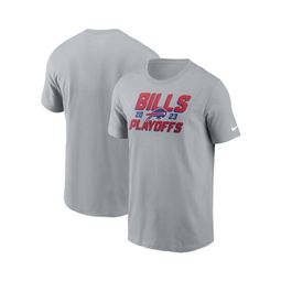 Mens Gray Buffalo Bills 2023 NFL Playoffs Iconic T-shirt