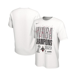 Mens and Womens White Las Vegas Aces 2023 WNBA Finals Champions Authentic Parade T-shirt