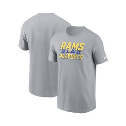 Mens Gray Los Angeles Rams 2023 NFL Playoffs Iconic T-shirt