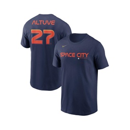 Mens Jose Altuve Navy Houston Astros 2022 City Connect Name and Number T-shirt