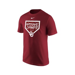 Mens Crimson Oklahoma Sooners 2022 NCAA Softball Womens College World Series Champions T-shirt