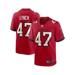 Mens John Lynch Red Tampa Bay Buccaneers Retired Player Game Jersey