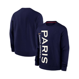 Mens Navy Paris Saint-Germain Club Pullover Sweatshirt