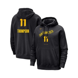 Mens Klay Thompson Black Golden State Warriors 2023/24 City Edition Name and Number Pullover Hoodie