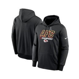 Mens Black Kansas City Chiefs 2023 AFC Champions Iconic Pullover Hoodie