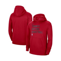 Mens and Womens Red Toronto Raptors 2023/24 Performance Spotlight On-Court Practice Pullover Hoodie