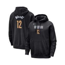 Mens Ja Morant Black Memphis Grizzlies 2023/24 City Edition Name and Number Pullover Hoodie