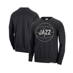 Mens Black Utah Jazz 2023/24 Authentic Standard Issue Travel Performance Pullover Sweatshirt