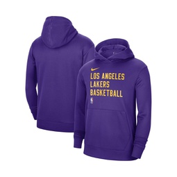 Mens and Womens Purple Los Angeles Lakers 2023/24 Performance Spotlight On-Court Practice Pullover Hoodie