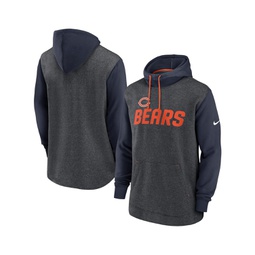 Mens Heathered Charcoal Navy Chicago Bears Surrey Legacy Pullover Hoodie